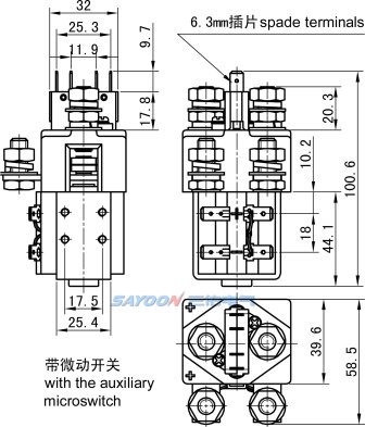 Контактор постоянного тока Sayoon ZJWH100A