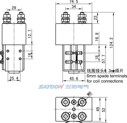 Контактор постоянного тока Sayoon ZJWJ200A