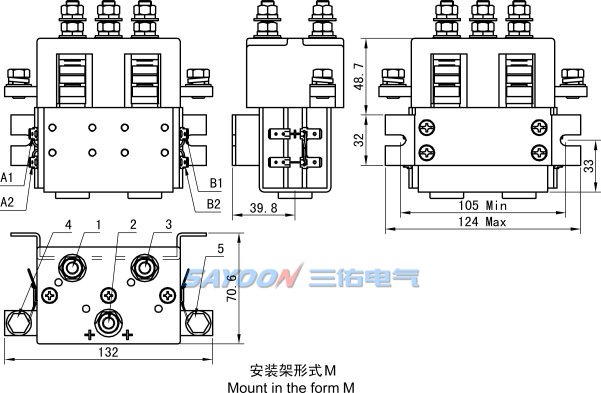 Контактор постоянного тока Sayoon ZJWT200L