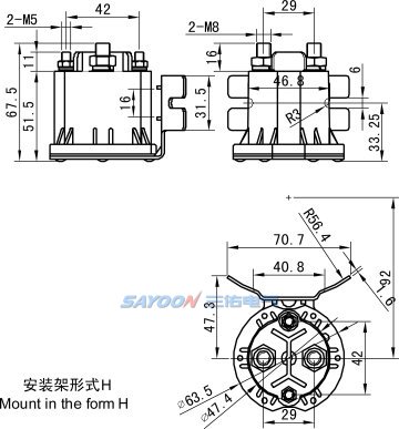 Контактор постоянного тока Sayoon S684-200A