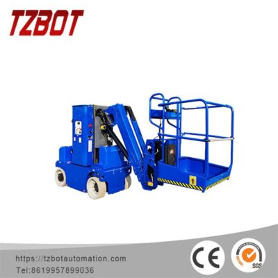 Высотная подъёмная платформа TZBOT AMWP12N-7100 — 12 м рабочая высота, 200 кг, самопередвижная