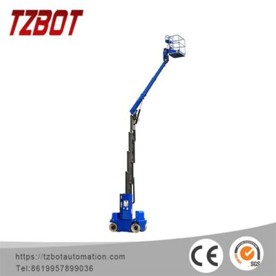 Высотная подъёмная платформа TZBOT AMWP12N-7100 — 12 м рабочая высота, 200 кг, самопередвижная