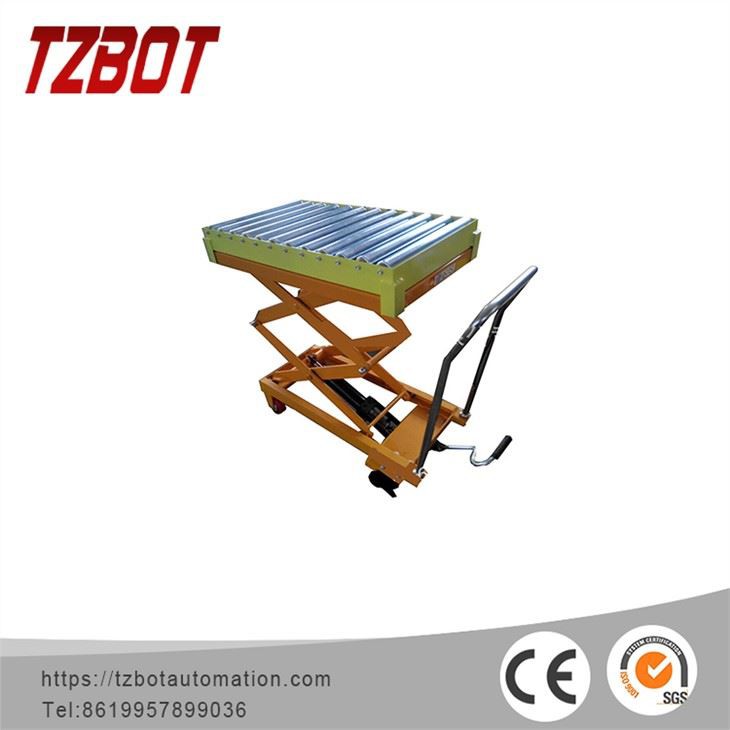 Стационарный ножничный подъёмный стол TZBOT (500 кг, 2 м)
